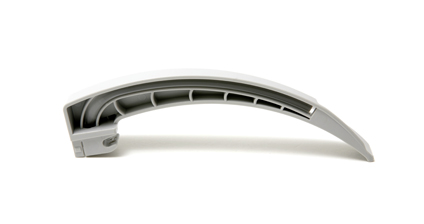 Single use laryngoscope blades