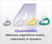 Quadralite: Less means more to the power of four